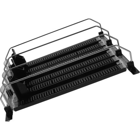 Lot de 3 Pousse-boissons Automatique Coulissant 400-410 Mm en Plastique Robuste Transparent, Organiseur pour Boissons en Rayonnage Réfrigéré, pour Supermarchés et Épiceries (1/5)