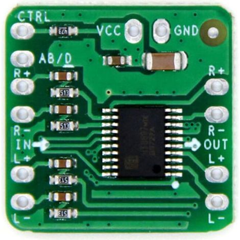 Placa amplificadora de potencia diferencial de 2x10W, amplificador de potencia de audio digital Clase D HT8697, entrada diferencial de 3,6-8,5V