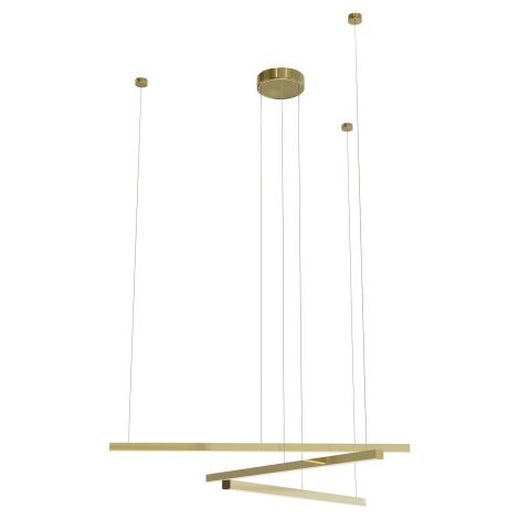 Suspension linéaire moderne or brossé 3xLED 36W Maxlight