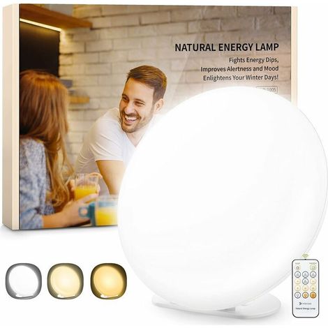 Lichttherapielampe, SDD 10000 Lux Lampe mit 3 Farbmodi
