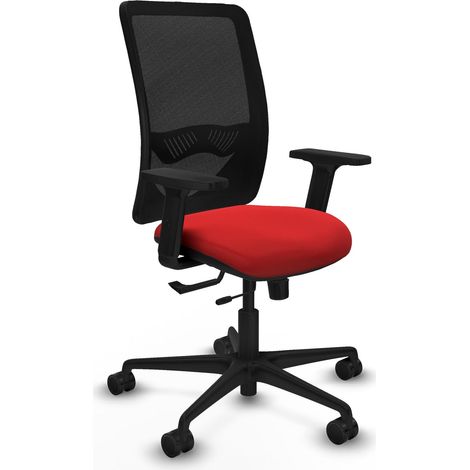 Chaise de bureau piqueras y crespo Zulema noir mousse découpée (1/2)