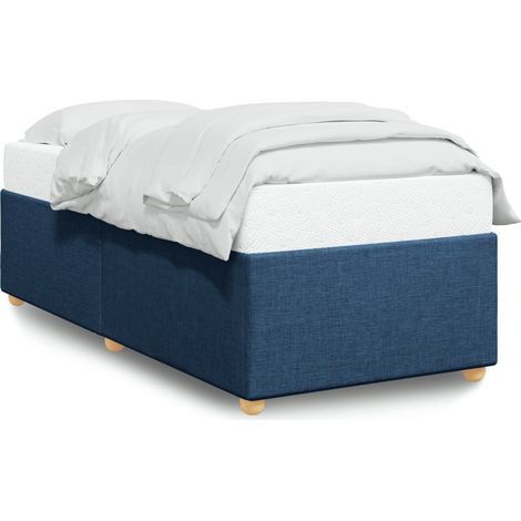 Maison Exclusive - Estructura de cama sin colchón tela azul 90x20 (1/5)