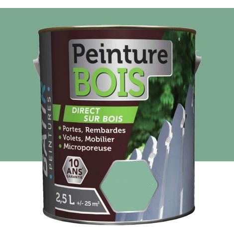 Peinture Bois BÂTIR Vert provence 2,5 L (1/2)