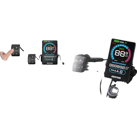 Pantalla para bicicleta eléctrica, compatible con CAN BUS, panel indicador LED, VD618 Color-CAN (1/2)