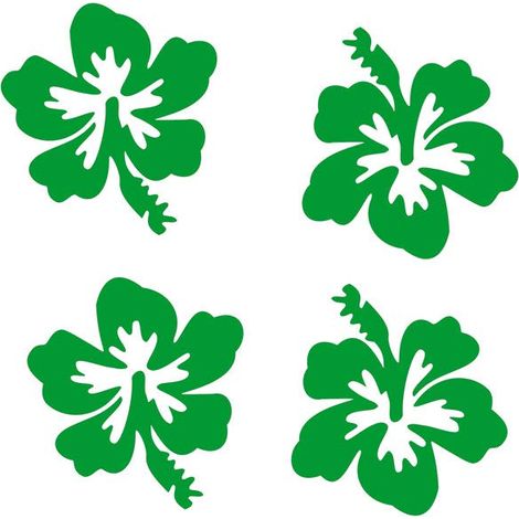 Adesivo Rifrangente Fiore (Verde) (1/5)
