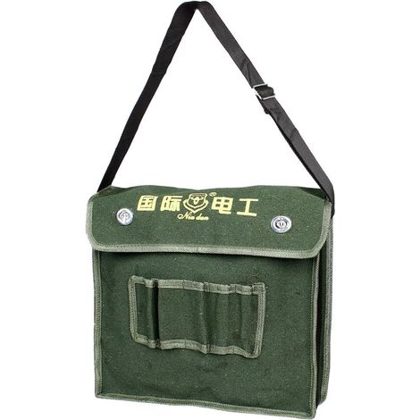 Army Green Turn Lock Verschluss Elektriker Werkzeug Toile Aufbewahrungstasche