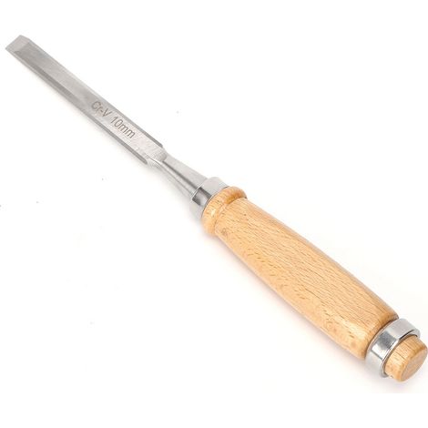 Ciseau à bois à manche en vinyle chromé, 10 mm (0,39 po), outil de menuisier (1/5)