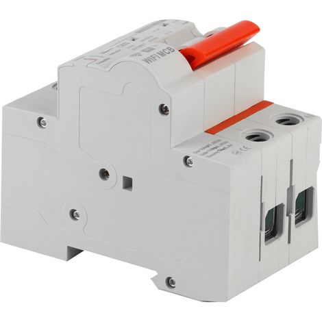 Disjoncteur Connecté WiFi 2P 230V AC pour Rail DIN, Applications Domestiques et Industrielles TOWSM1‑100 (1/5)