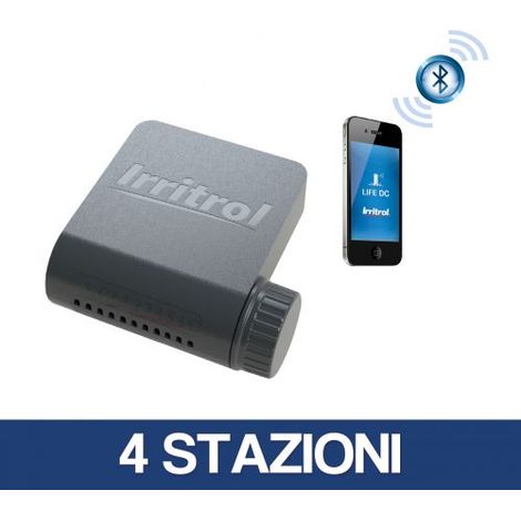 PROGRAMMATORE IRRIGAZIONE CENTRALINA A BATTERIA IRRITROL LIFE DC BLUETOOTH 35713V 4 STAZIONI (35715)