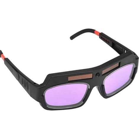 Lunettes de soudure Lunettes de protection protectrices pour assombrissement automatique solaire des lunettes de soudure pour le soudage à l'arc sous argon+lunette de soudure à l'arc lunette de soudu (1/5)