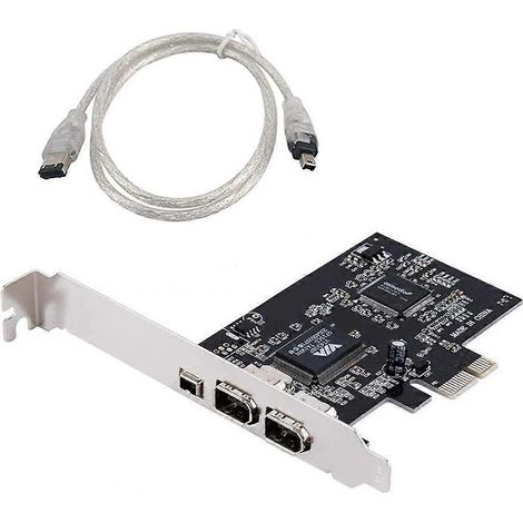 Carte d'extension FireWire PCIe vers 1394, adaptateur vidéo FireWire PCI vers 1394, carte d'acquisition HD DV, convertisseur de compression PC (1/5)