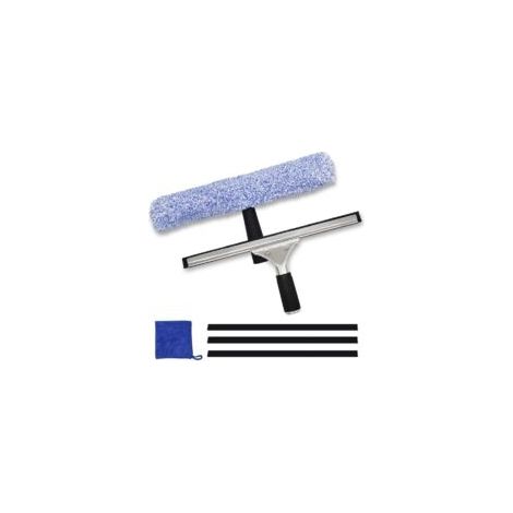 Kit di pulizia per vetri Crezuo da 6 pezzi con tergivetro in microfibra multifunzionale per auto, bagno e finestre