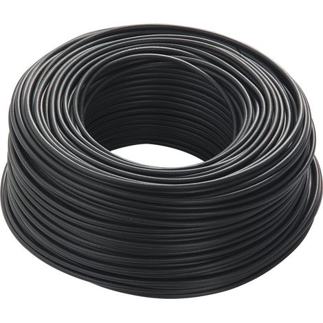 TRADE SHOP - Cavo Nero 100 Metri Isolato Unipolare 1 X 1,5 M2 Antifiamma Materiale Elettrico - (1/2)