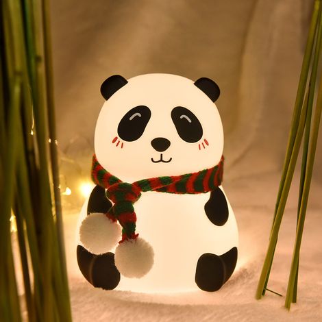 Filiyano-Veilleuse Panda en silicone, décoration, dessin animé, cadeau créatif, mignon (1/4)