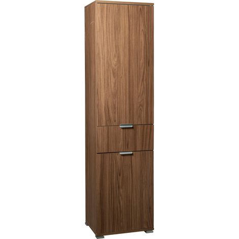 Armadio 2 ante con cassetto centrale in nobilitato bilaminato Linea Classic - Brown (1/4)