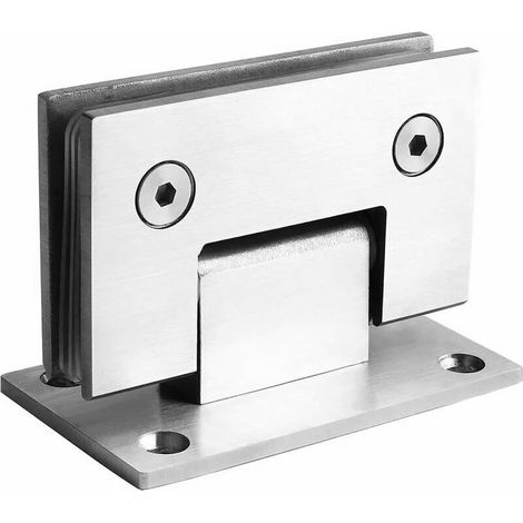 Charnière Pour Porte De Douche - Acier Inoxydable 304 - Ouverture 180° - Convient Verre 6 À 12 Mm - Charge Max 18 Kg - Lot De 2 (1/5)