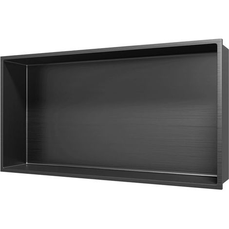 Aloni Wandnische Edelstahl grau gebürstet rostfrei 300x600x100mm Aloni Wandnische Edelstahl grau gebürstet rostfrei 300x600x100mm (1/4)