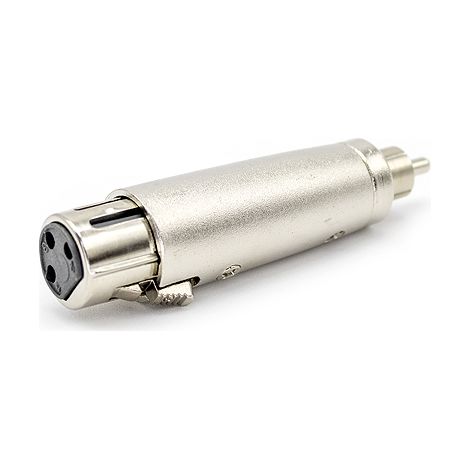 Goobay 27455 cambiador de género para cable XLR RCA Plata (1/4)