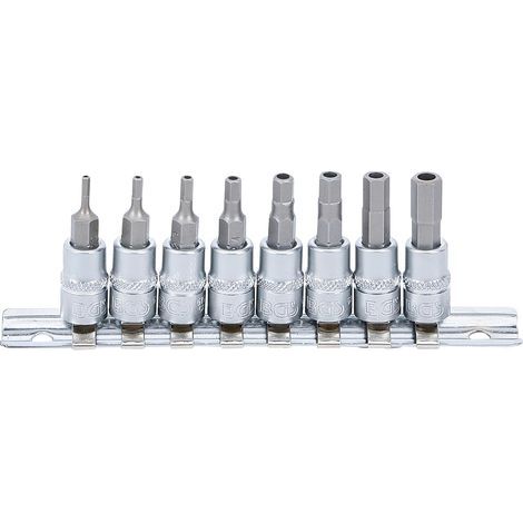 Bit socket, Female hex, Bore 2-7 mm, Chrome vanadium steel, For mechanical use (1/5)