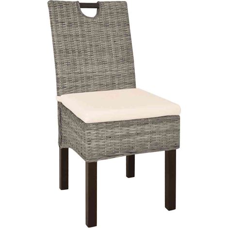 Maison Exclusive - Chaises à manger lot de 6 rotin Kubu bois de manguier