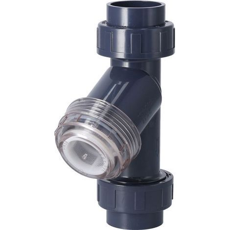 BelleRise - Filtre Y DN50 PVC – Rétention ≥0,85 mm – Résistant UV – pour irrigation serre & jardin – Ø63 mm (1/5)