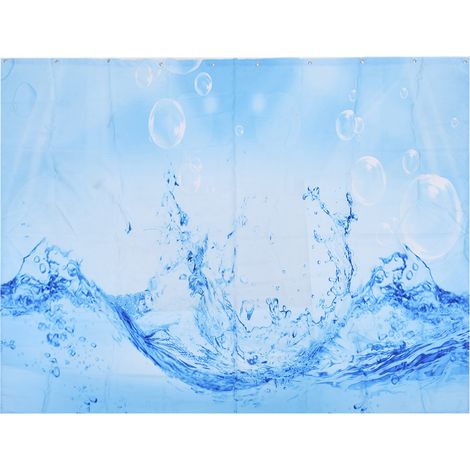 Rideau de douche motif design original étanche couleurs vives pour salle de bain maison baignoire 180x200 cm (1/5)
