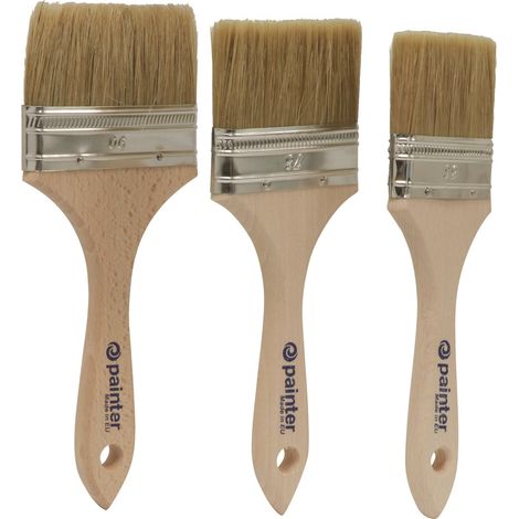 Pinceau plat acrylique 63-76-90mm - lot de 3 pcs DRAKKAR TOOLS - 22618