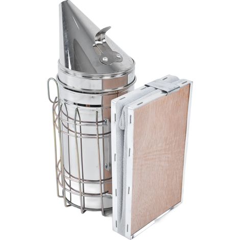 Kit Apiculture 8 Pièces : Brosse Abeille, Grattoir Ruche, Pince Cadre, Enfonce-Fil, Enfumoir, Cage Reine, Outil Décapant