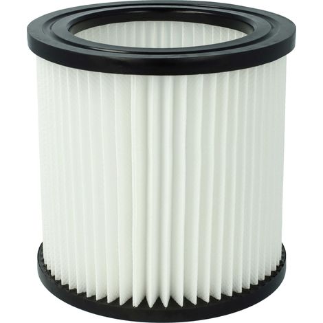 vhbw Filterelement kompatibel mit Nilfisk Buddy II 18 Premium Car Cleaner Nass-/Trockensauger - Feinstaubfilter, Mikrovlies / Kunststoff / Gummi