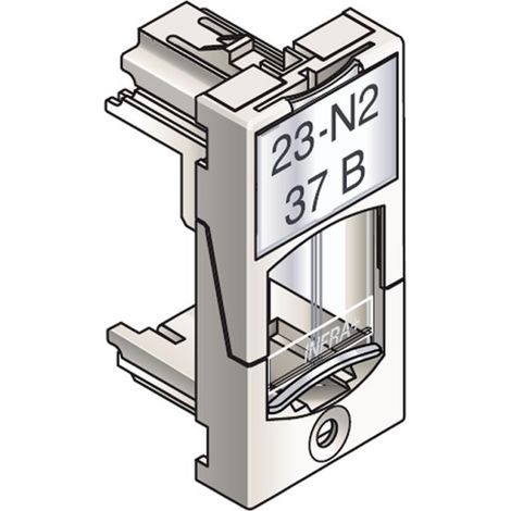 Schneider VDI88200 - Placa frontal 22.5mmx45mm - Adapt White