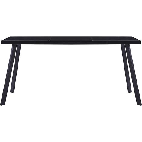 Maison Exclusive - Tavolo da Pranzo Nero 180x90x75 cm in Vetro Temperato (1/5)