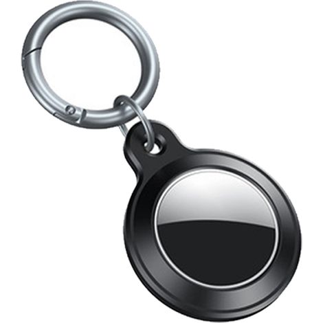 Etui Cuir Air Tag - Compatible Apple AirTag - Anneau Porte-Clés Intégré - Protection Antipoussière et Anti-Rayure - Lot de 4 (1/5)