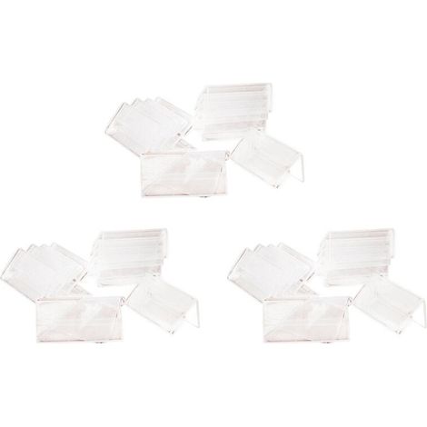 150 Pièces Porte-Cartes de Signalisation Clair Porte-Affiche en Plastique Porte-Étiquette Acrylique Présentoir de Carte 2X4Cm (1/4)