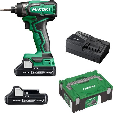 HiKOKI Akku Schlagschrauber 2xAkku 18V 3,0Ah mit Ladegerät Case II WH18DDWQZ (1/9)