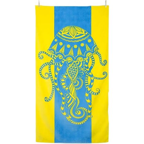 Doppelseitiges Strandtuch Groß 180 x 90 cm Leichtes Mikrofaser-Material Sandabweisend Unisex Ideal für Reisen Urlaub und Schwimmen Stil D (1/5)