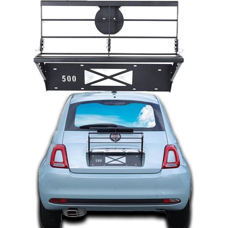 Porte-bagages de hayon de voiture - Convient pour 500 2010-2024 - Montage facile et protection contre les rayures (1/5)