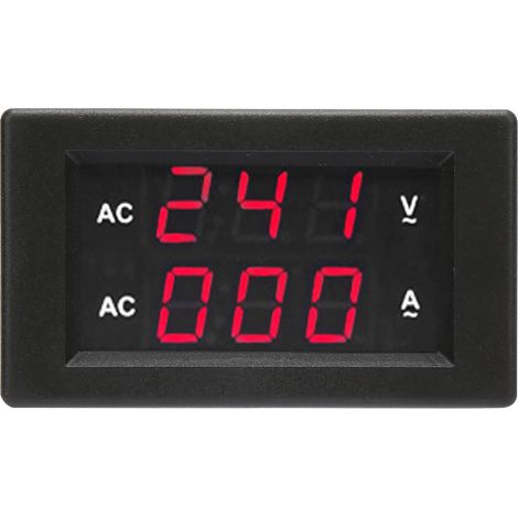 Voltmètre numérique à LED AC 100300V, ampèremètre 0-100A (rouge rouge)
