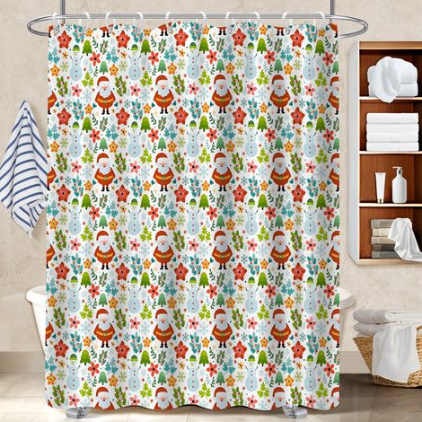 Rideau de bain 180x180 imperméable rideau séchage rapide pour salle de bain moderne (1/5)