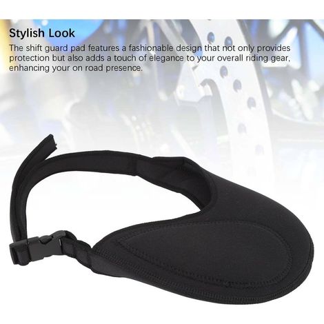Protège-chaussures pour changement de vitesse moto TPU Noir protection anti-rayures (1/5)