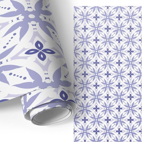 Klebefolie für Möbel - Möbelfolie - Selbstklebefolie - Küche folieren - Dekorfolie - Einfach zu reinigen - Geometrisches Muster 75x150 cm