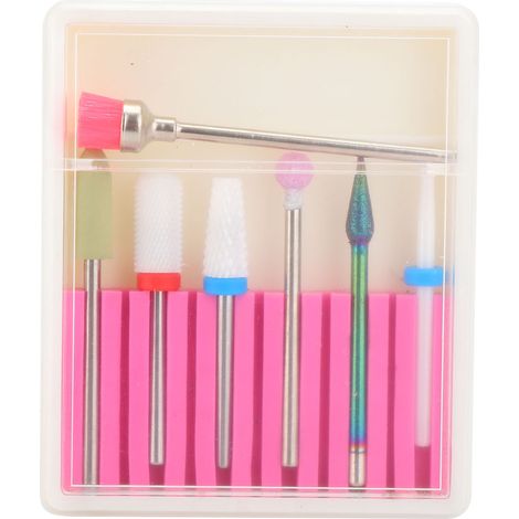 Lot 7 pièces de fraises électriques pour machine à polir les ongles. (1/5)