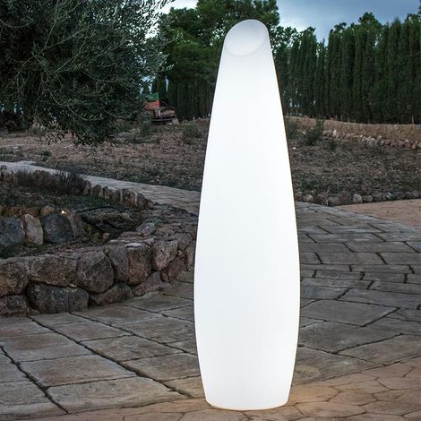 FREDO 140 cm di altezza. Lampada da terra con cavo per interni ed esterni. Luce LED bianca fredda (1/5)