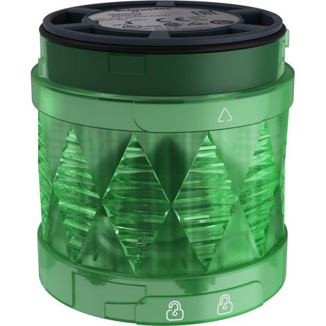 Harmony XVU - élément lumineux Ø60 - DEL - fixe - 24VDC - vert - XVUC23 (1/3)