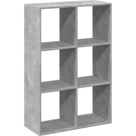 Maison Exclusive - Libreria Divisorio Grigio Cemento 69,5x29x103,5cm in Truciolato