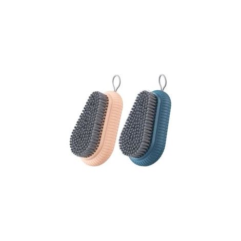 Juego de 2 cepillos de lavado de manos duraderos con cordón para colgar, cepillo de uñas resistente para las puntas de las uñas, cepillos de limpieza portátiles, fáciles de transportar y guardar, cepi (1/5)
