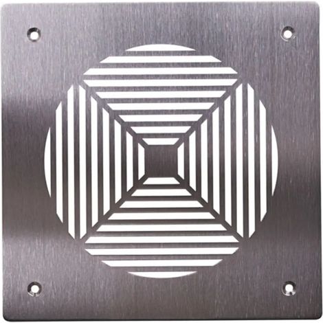 Pluggit Deflettore aria di mandata in acciaio inox, design Square, PL134