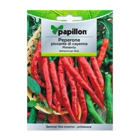 SEMI ORTO "PEPERONE PICCANTE CAYENNA" - CF. BUSTA 1,5 GR. (1/2)