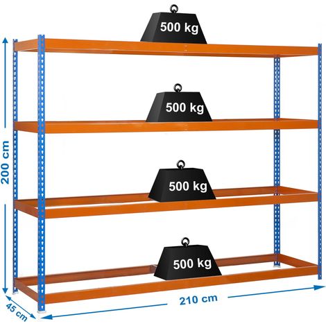 Scaffale Simonrack 2104-4 acciaio 200x210 cm 4 livelli