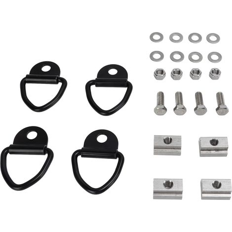 Leichte T-Muttern aus Metall, kompakte Maschinenschrauben für die Ladeflächenreling von Pickups, robustes Befestigungsset. (1/5)