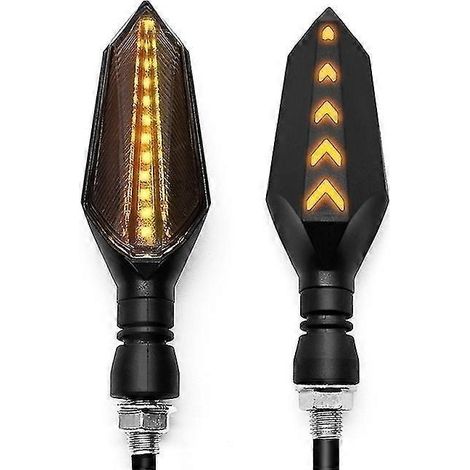 Clignotants LED SMD 2835 pour moto ZX7R, YZF R25 Adv 150, Honda VFR 800 VTEC, Xmax 300 (2 pièces, jaune) (1/4)